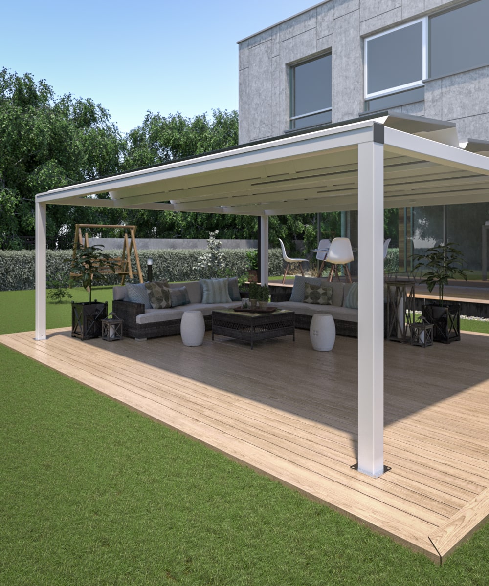 design e Rendering di prodotto pergole fotovoltaiche solaparking