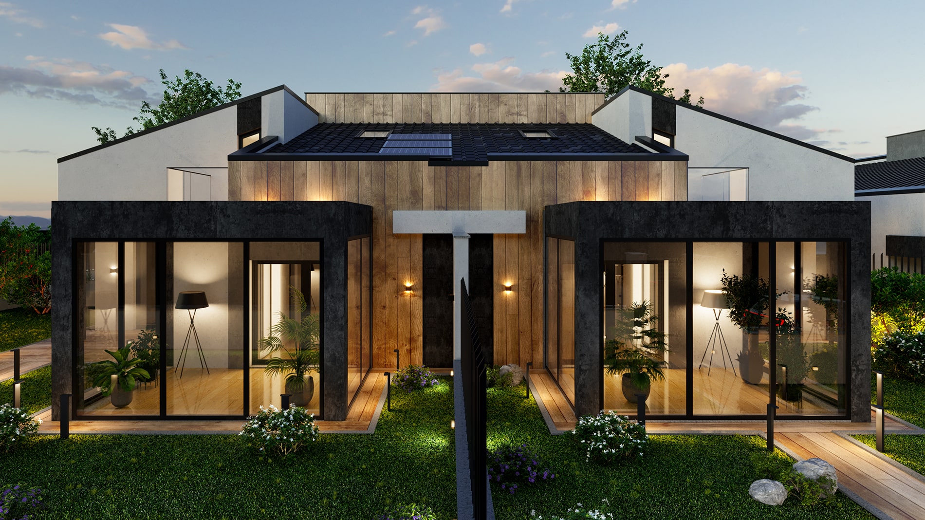 Exterior rendering – Complesso residenziale – Roma